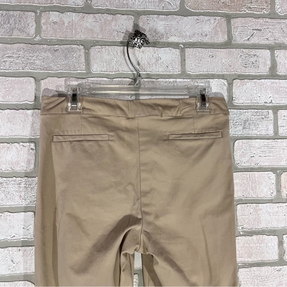 Eileen Fisher Organic Cotton Khaki Ankle Zip Pants Size M - Picture 7 of 8